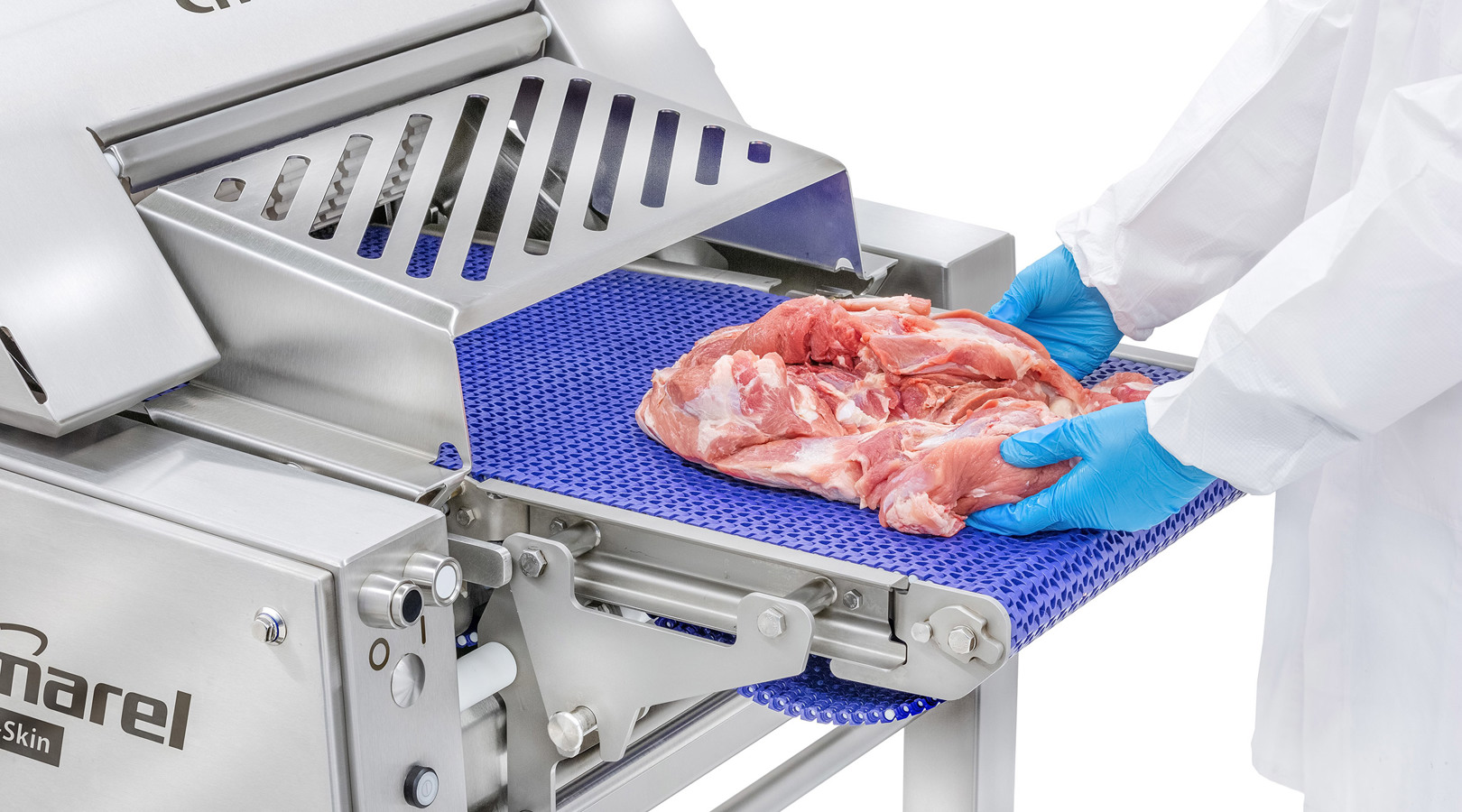 A Skin Pork Meat Infeed