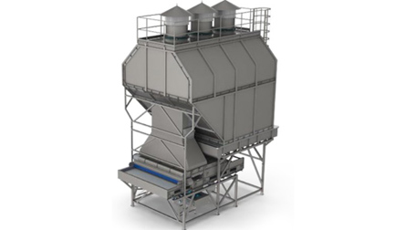 Negative air cleaner for leafy vegetables