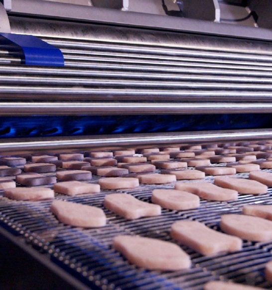 Marel RevoPortioner 1000 low-pressure food forming machine increases product consistency in food processing