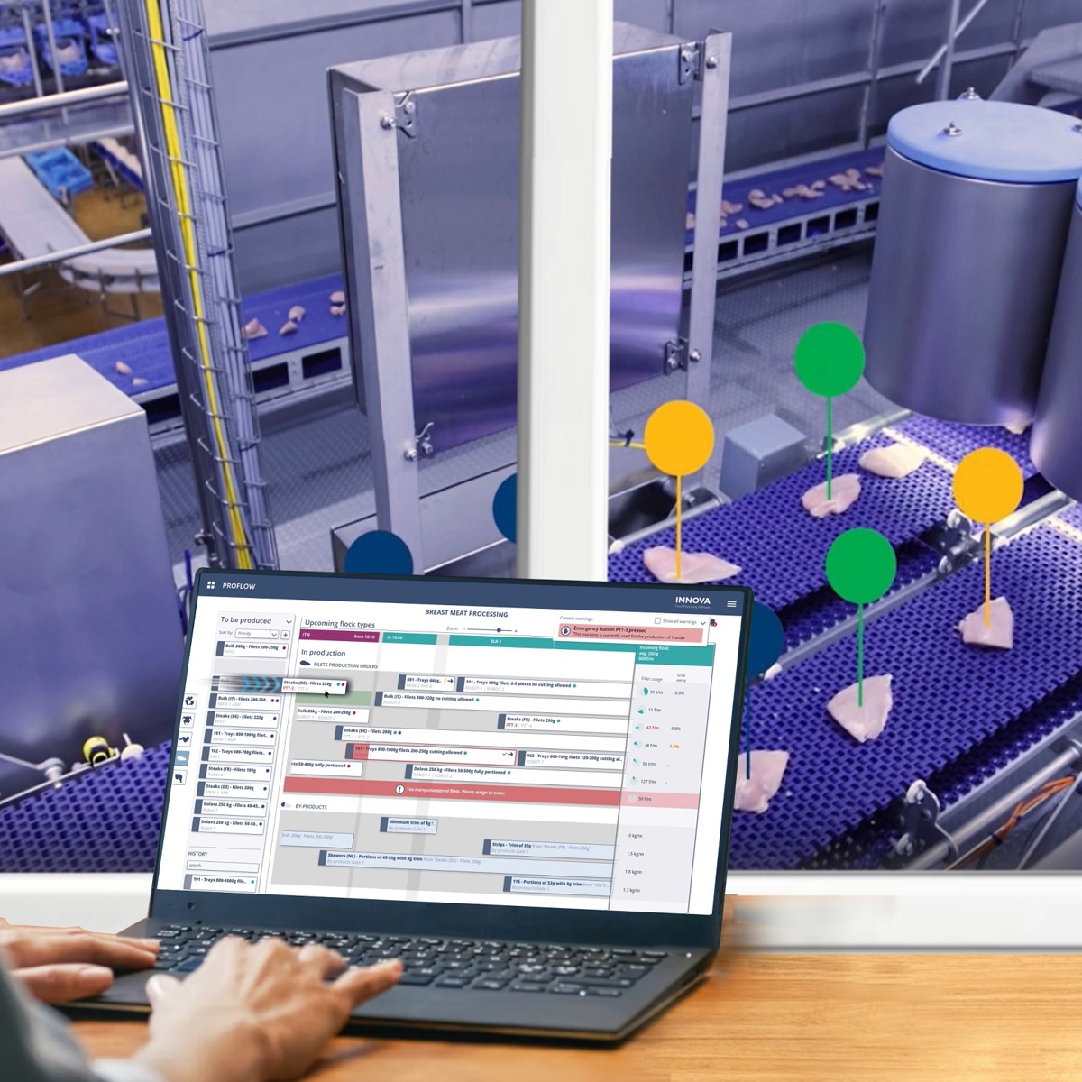Innova ProFlow software aligns breast meat with orders | JBT Marel