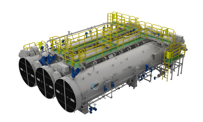 Working Rotary Pressure Sterilizer Model