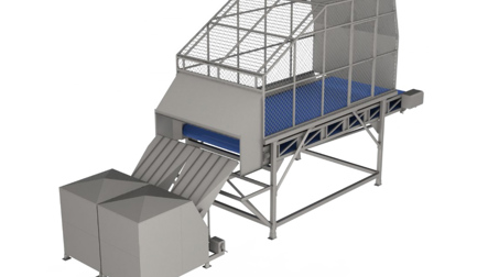 Positive air cleaner for leafy vegetables