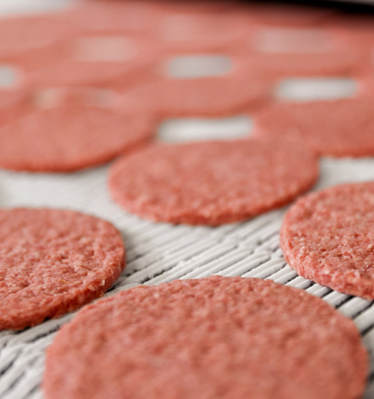 Impingement Freezing Hamburger Fresh Infeed