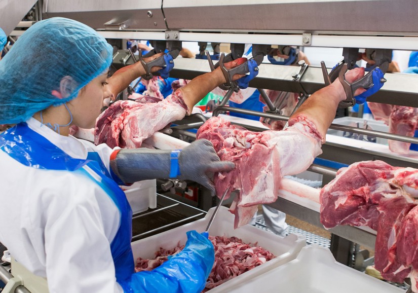 Meat deboning line, Marel DeboFlex