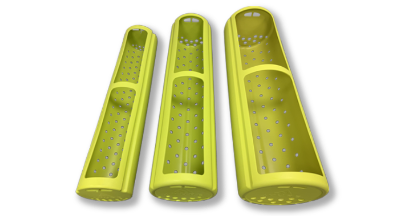 (l-r) JBT Avure's AV-10 single basket, 350-L two-basket AVM, and 525-L two-basket AVX.