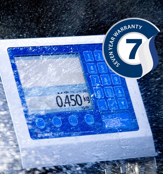 Industry-leading 7-year warranty on Marel bench scales