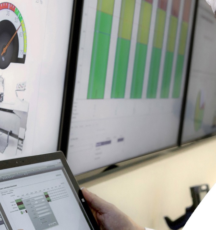 Innova food processing software production dashboards