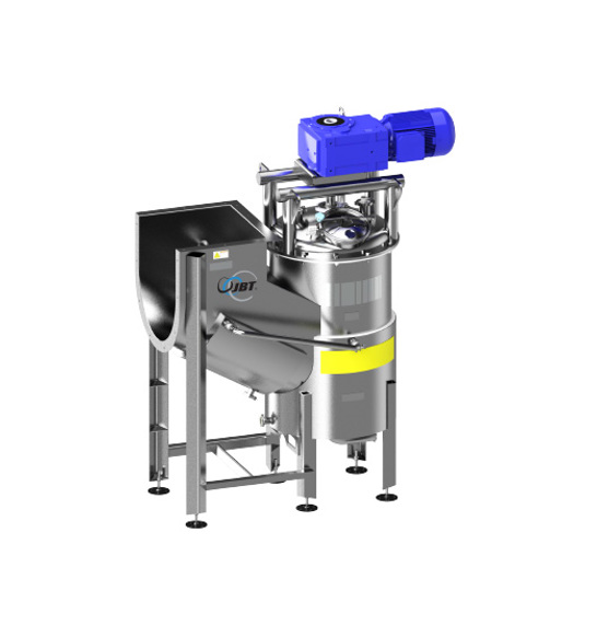 JBT Marel Chopper/Blender SE with intake chute and 80-gallon processing tank.