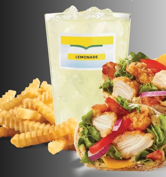 Crispy Chicken Club Wrap Meal