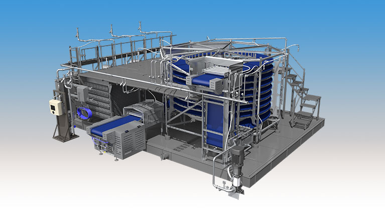 Northfield CleanFREEZE™ Spiral Freezer | JBT Marel