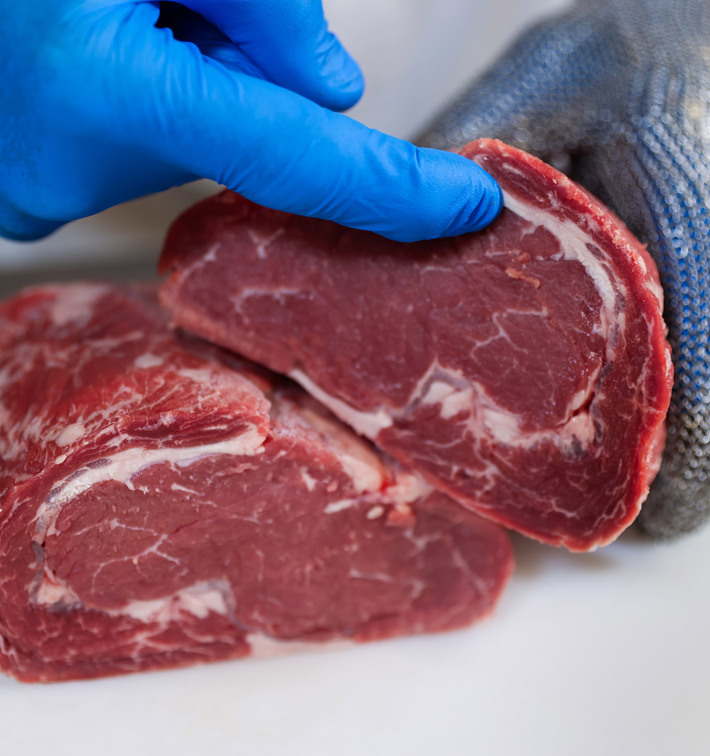 Crust Freezing Ribeye Beef