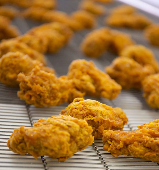 Integrated line for chicken wings