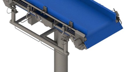 Continuous weighing belt